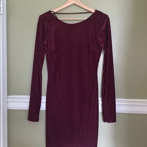 Burgundy dress